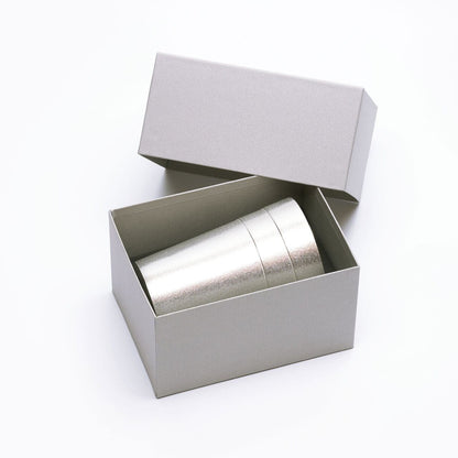 《錫（純度99.99%）の酒器・タンブラー（USパイント：475ml）》静波タンブラーL｜銀雅堂（ぎんがどう）