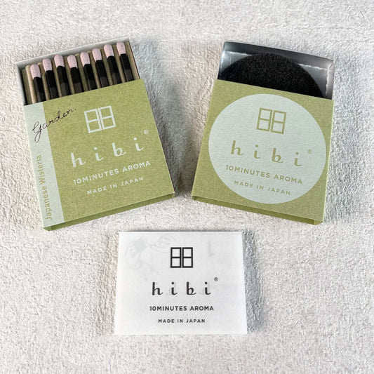 hibi 10MINUTES AROMA garden.《Japanese Wisteria（藤）レギュラーボックス 8本入り／専用マット付き》