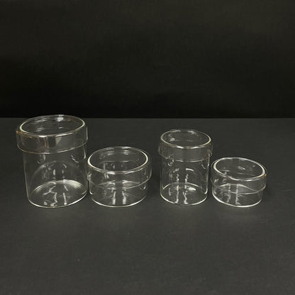 《耐熱ガラスの蓋つきポット》φ72×H43 | BOBCRAFT