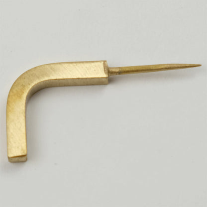 《真鍮のL字フック》BRASSプッシュピンLフック | Horn Please