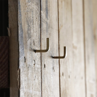 《真鍮のL字フック》BRASSプッシュピンLフック | Horn Please