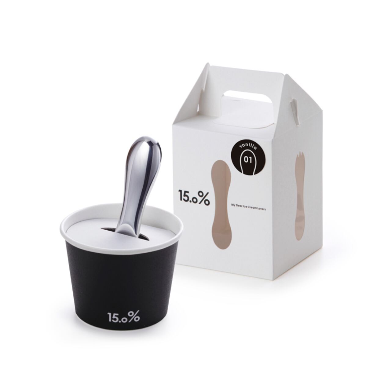 《アルミニウム製アイスクリーム専用スプーン（バニラ）》No.01 vanilla | Lemnos 15%
