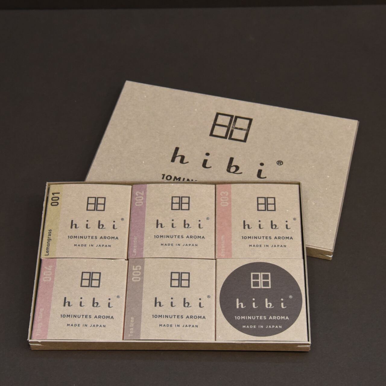 hibi 10MINUTES AROMA 5種の香りギフトボックス