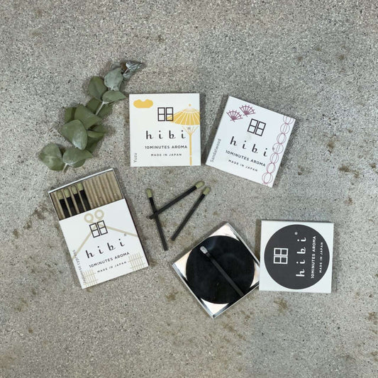 hibi 10MINUTES AROMA 和の香り ひのき レギュラーボックス 8本入り／専用マット付き
