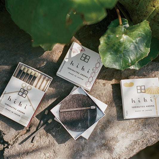 hibi 10MINUTES AROMA 和の香り 白檀 レギュラーボックス 8本入り／専用マット付き