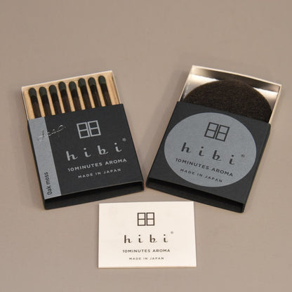 hibi 10MINUTES AROMA deep. Ork moss（オークモス）レギュラーボックス 8本入り／専用マット付き