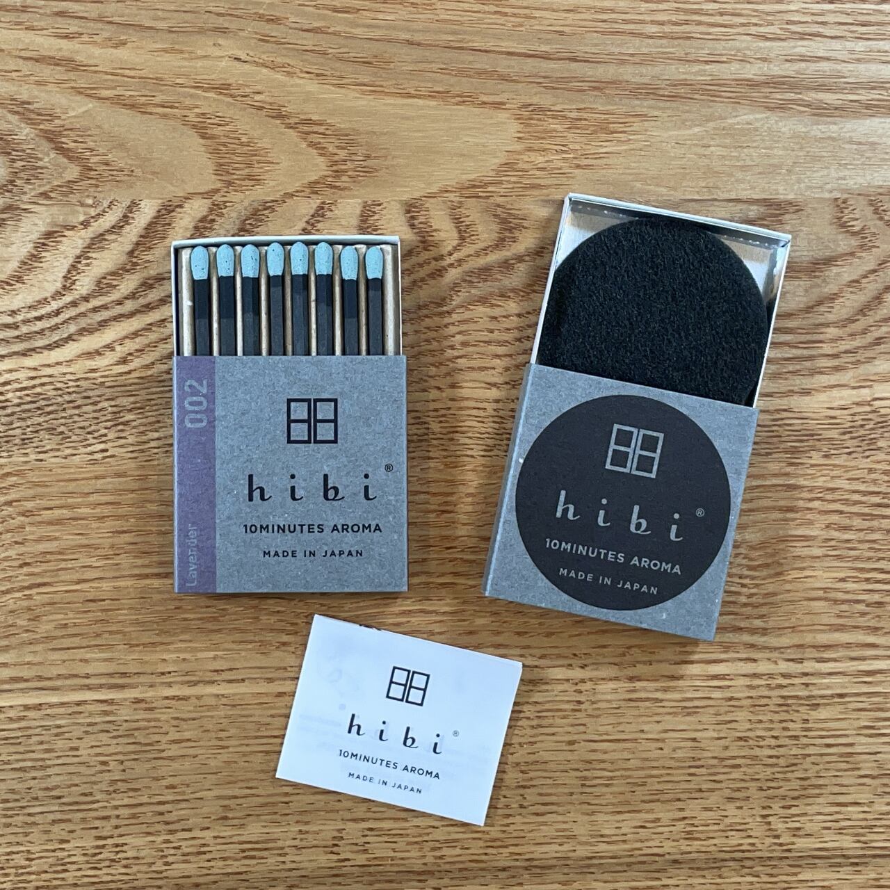 hibi 10MINUTES AROMA 002 ラベンダー レギュラーボックス 8本入り／専用マット付き