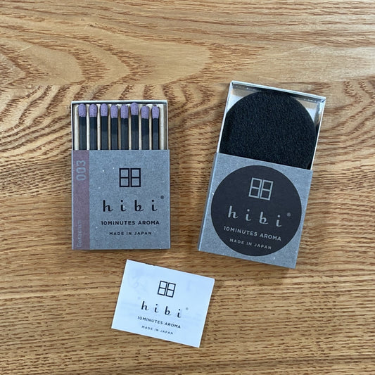 hibi 10MINUTES AROMA 003 ゼラニウム レギュラーボックス 8本入り／専用マット付き
