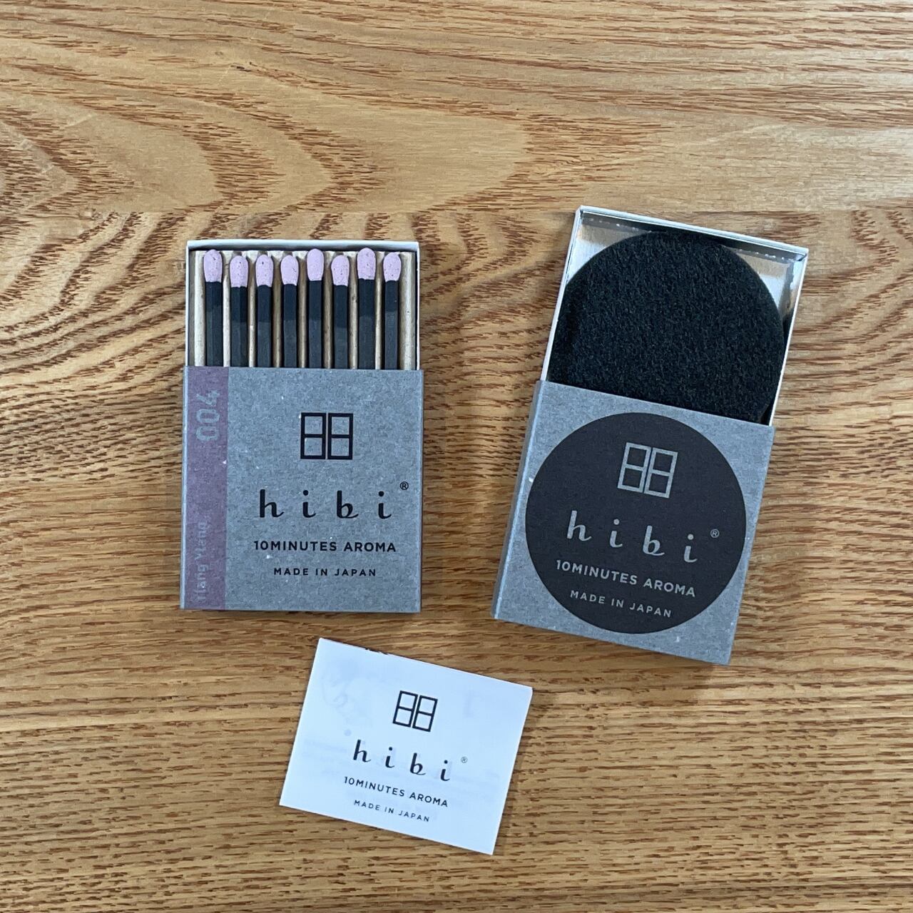 hibi 10MINUTES AROMA 004 イランイラン レギュラーボックス 8本入り／専用マット付き