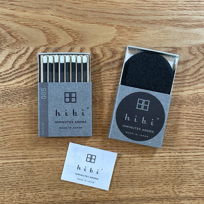 hibi 10MINUTES AROMA 005 ティーツリー レギュラーボックス 8本入り／専用マット付き