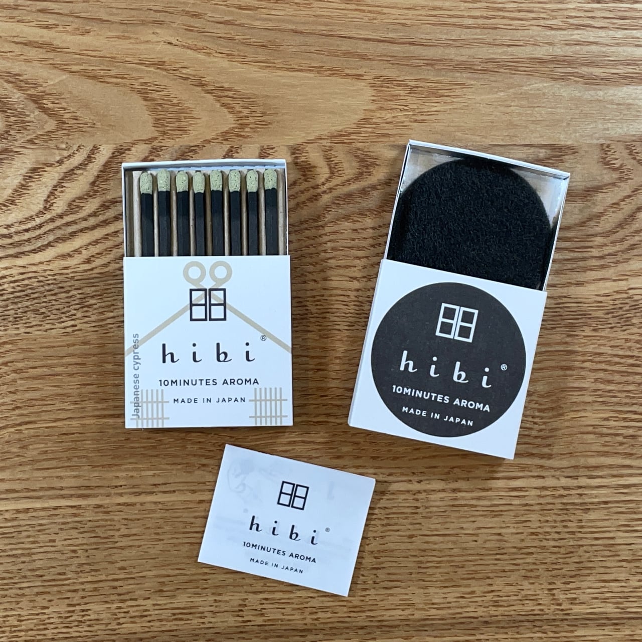 hibi 10MINUTES AROMA 和の香り ひのき レギュラーボックス 8本入り／専用マット付き