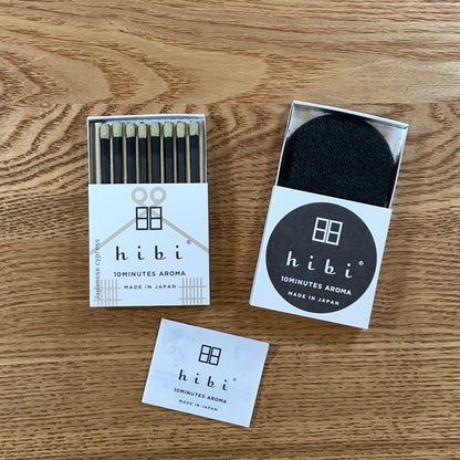 hibi 10MINUTES AROMA 和の香り ひのき レギュラーボックス 8本入り／専用マット付き