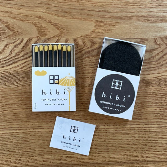 hibi 10MINUTES AROMA 和の香り ゆず レギュラーボックス 8本入り／専用マット付き