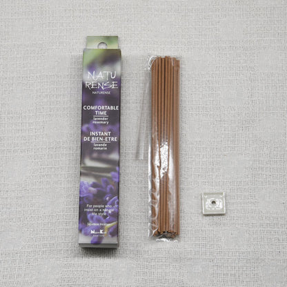 《天然素材のお香》コンフォータブルタイム（ラベンダー×ローズマリー） | 日本香堂 NATURENSE
