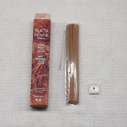 《天然素材のお香》カームナイト（ベチパー×カモミール） | 日本香堂 NATURENSE