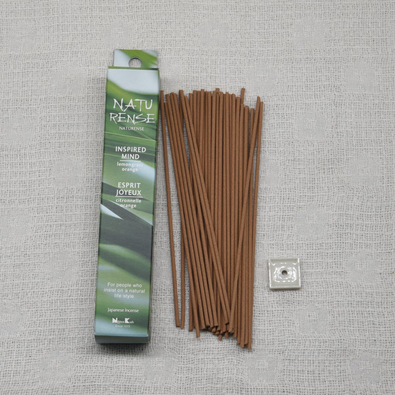 《天然素材のお香》インスパイアーマインド（レモングラス×オレンジ） | 日本香堂 NATURENSE