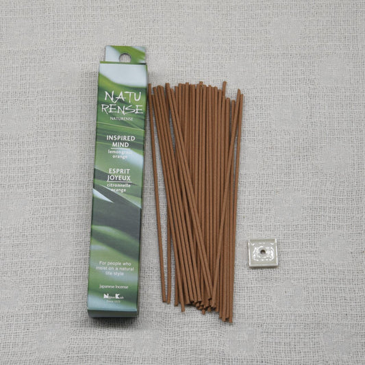 《天然素材のお香》インスパイアーマインド（レモングラス×オレンジ） | 日本香堂 NATURENSE
