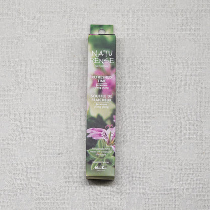 《天然素材のお香》リフレッシュタイム（ゼラニウム×イランイラン） | 日本香堂 NATURENSE