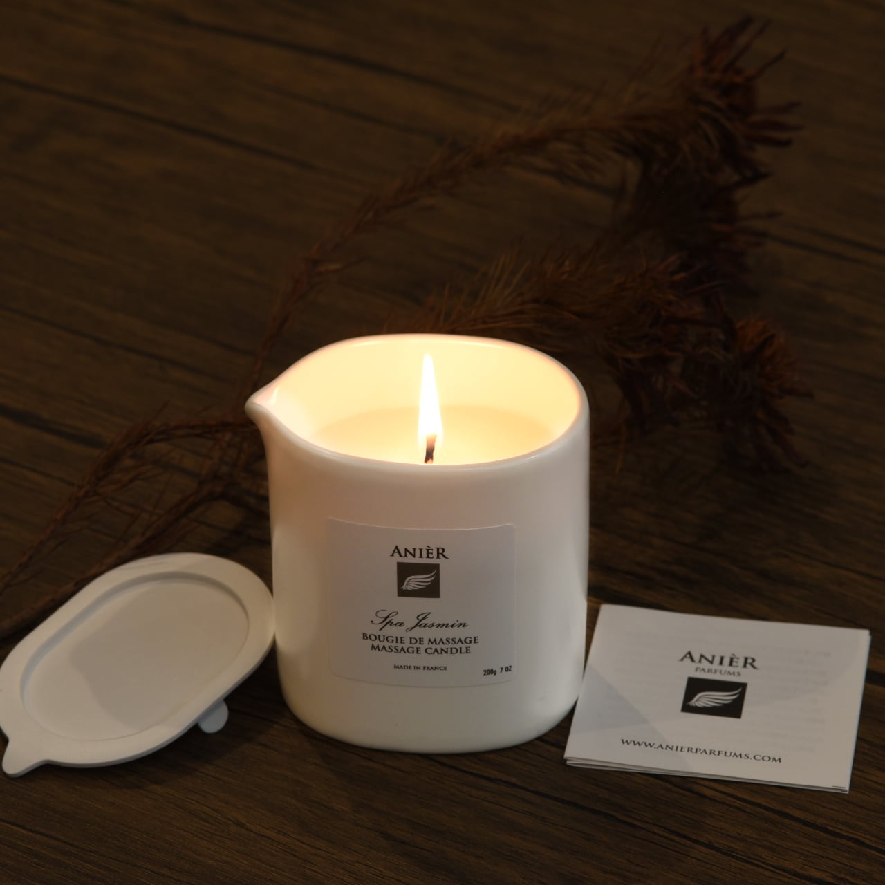 《フランス製・天然素材のマッサージオイル＆アロマ・キャンドル 》南仏ジャスミンの香り | Anier Parfums（アニエルパルファン）