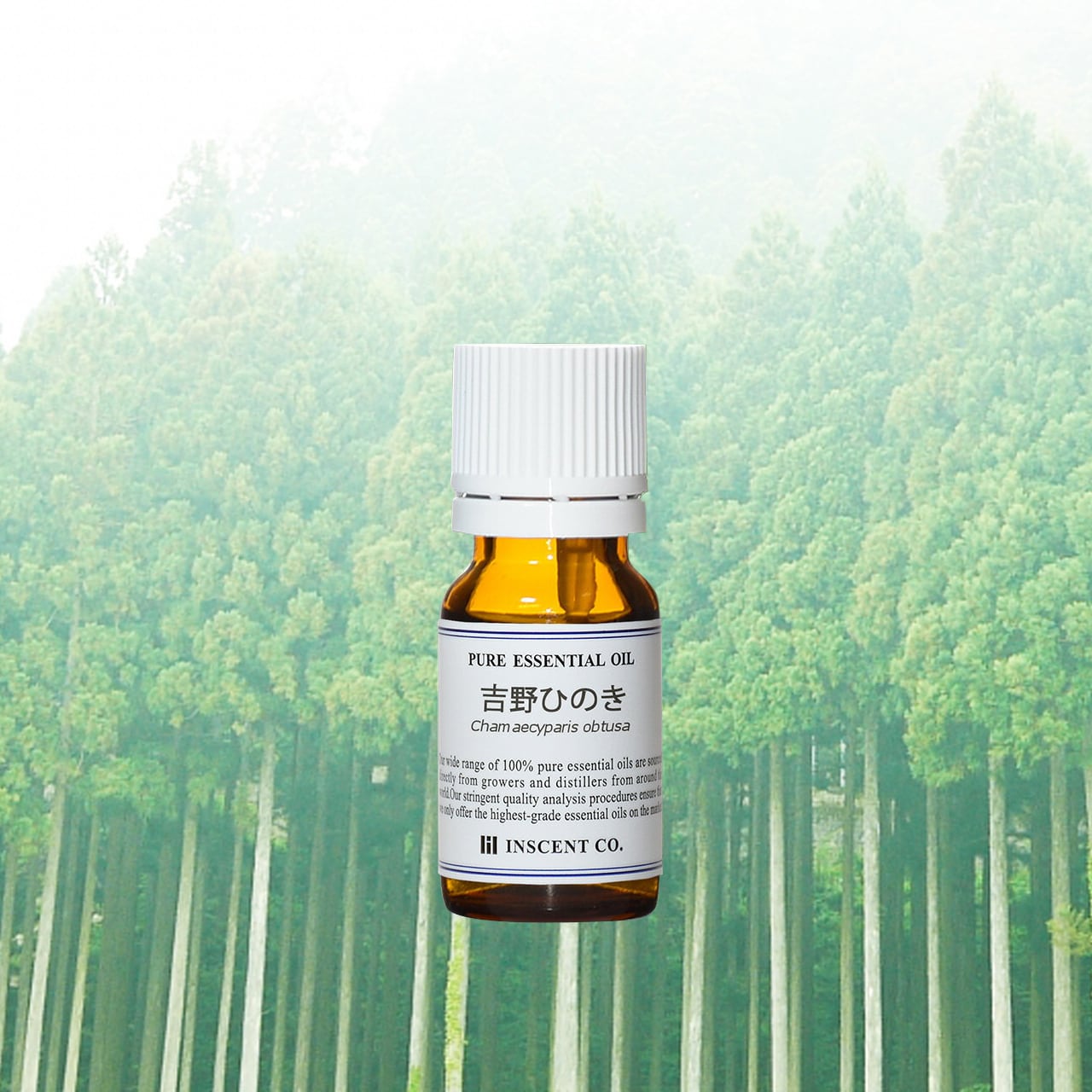 《和精油》吉野ひのき エッセンシャルオイル 精油／日本アロマ環境協会（AEAJ）表示基準適合精油｜INSCENT CO.
