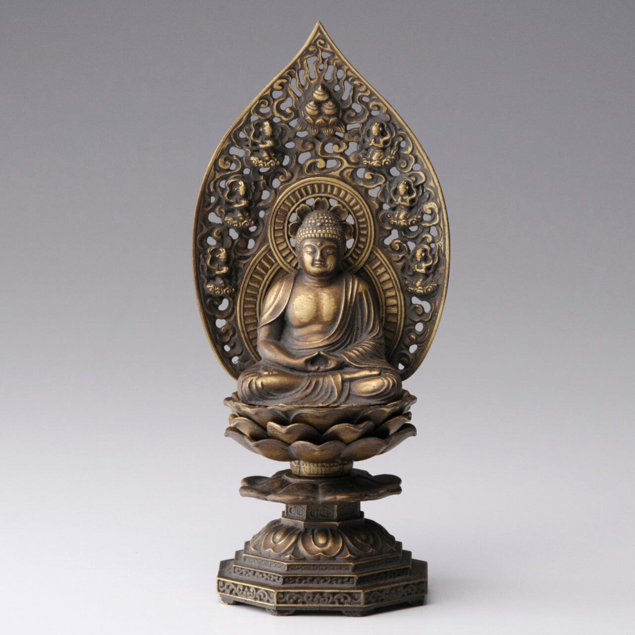 《鋳物製仏像》釈迦如来座像