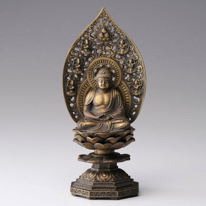 《鋳物製仏像》釈迦如来座像