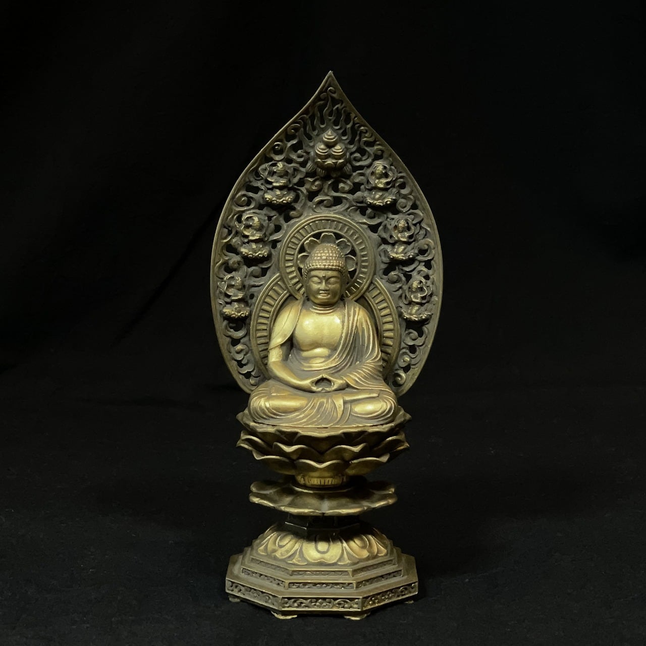 《鋳物製仏像》釈迦如来座像