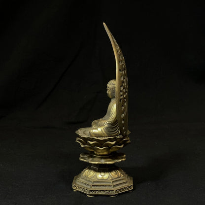 《鋳物製仏像》釈迦如来座像