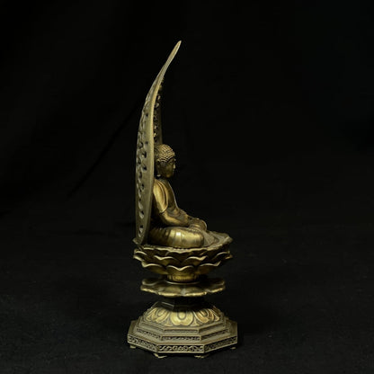 《鋳物製仏像》釈迦如来座像