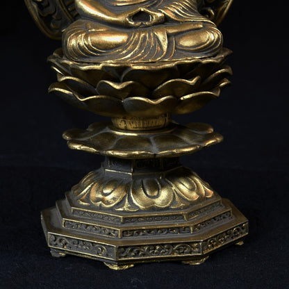 《鋳物製仏像》釈迦如来座像