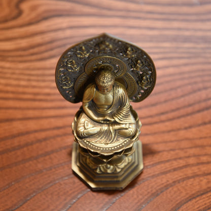 《鋳物製仏像》釈迦如来座像