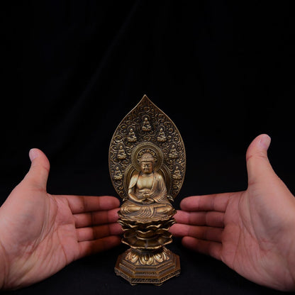 《鋳物製仏像》薬師如来座像