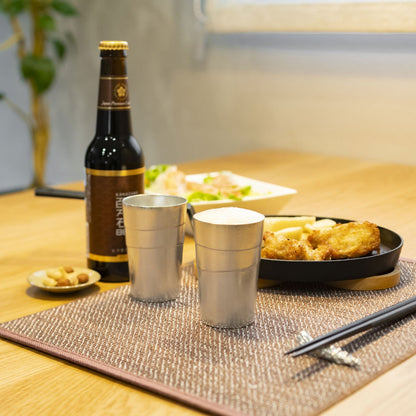 《錫（純度99.99%）の酒器・ビールタンブラー》静波ビールタンブラー｜銀雅堂（ぎんがどう）