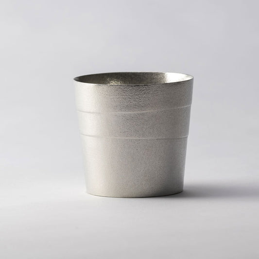 《錫（純度99.99%）の酒器・ロックグラス》静波ロックグラス｜銀雅堂（ぎんがどう）