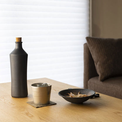 《錫（純度99.99%）の酒器・ロックグラス》静波ロックグラス｜銀雅堂（ぎんがどう）