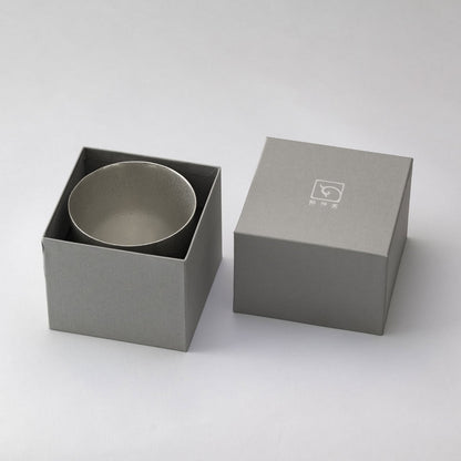 《錫（純度99.99%）の酒器・ロックグラス》静波ロックグラス｜銀雅堂（ぎんがどう）