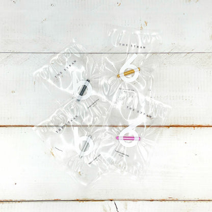 《アルミ製・紙ストロー用アダプター》紙ストローの吸い口にさして口当たりを改善するアルミ製アダプター（専用ソフトケース付き） | THE STRAW 6（4色）