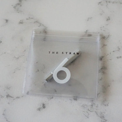 《アルミ製・紙ストロー用アダプター》紙ストローの吸い口にさして口当たりを改善するアルミ製アダプター（専用ソフトケース付き） | THE STRAW 6（4色）