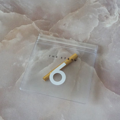 《アルミ製・紙ストロー用アダプター》紙ストローの吸い口にさして口当たりを改善するアルミ製アダプター（専用ソフトケース付き） | THE STRAW 6（4色）