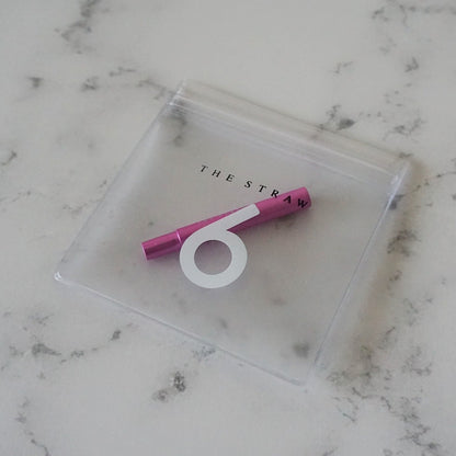 《アルミ製・紙ストロー用アダプター》紙ストローの吸い口にさして口当たりを改善するアルミ製アダプター（専用ソフトケース付き） | THE STRAW 6（4色）