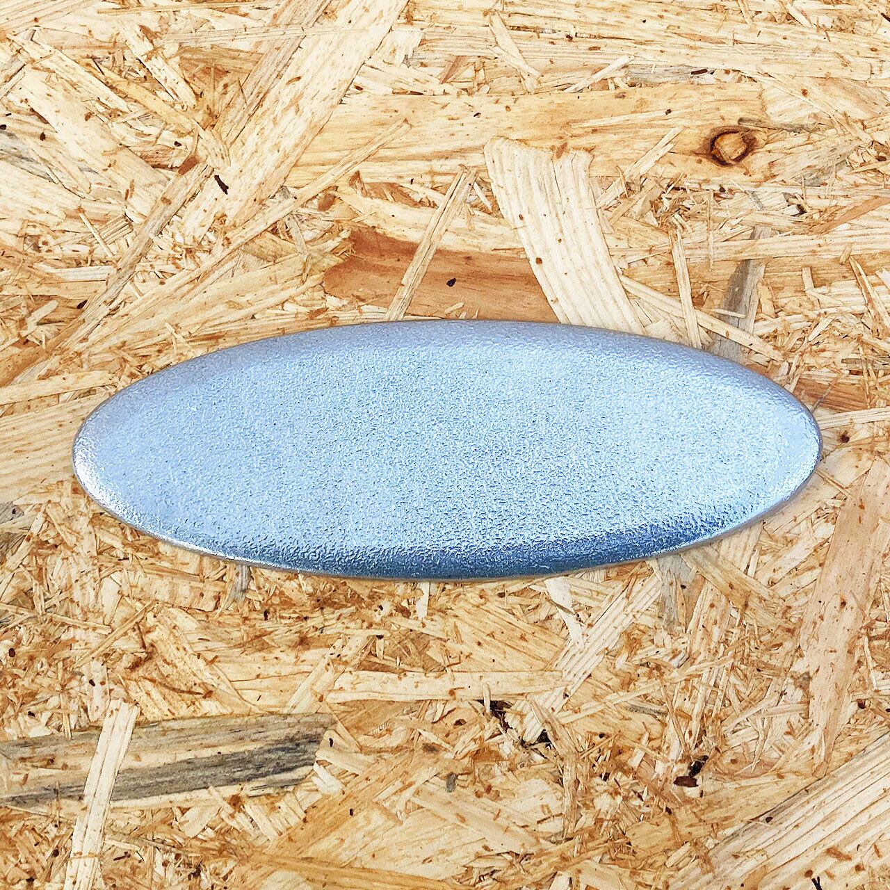 《アルミ鋳物のトレイ》オーバル (楕円) トレイ L | シルバー / ブラック