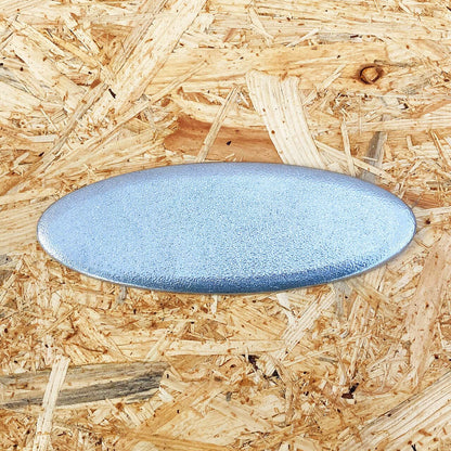 《アルミ鋳物のトレイ》オーバル (楕円) トレイ L | シルバー / ブラック