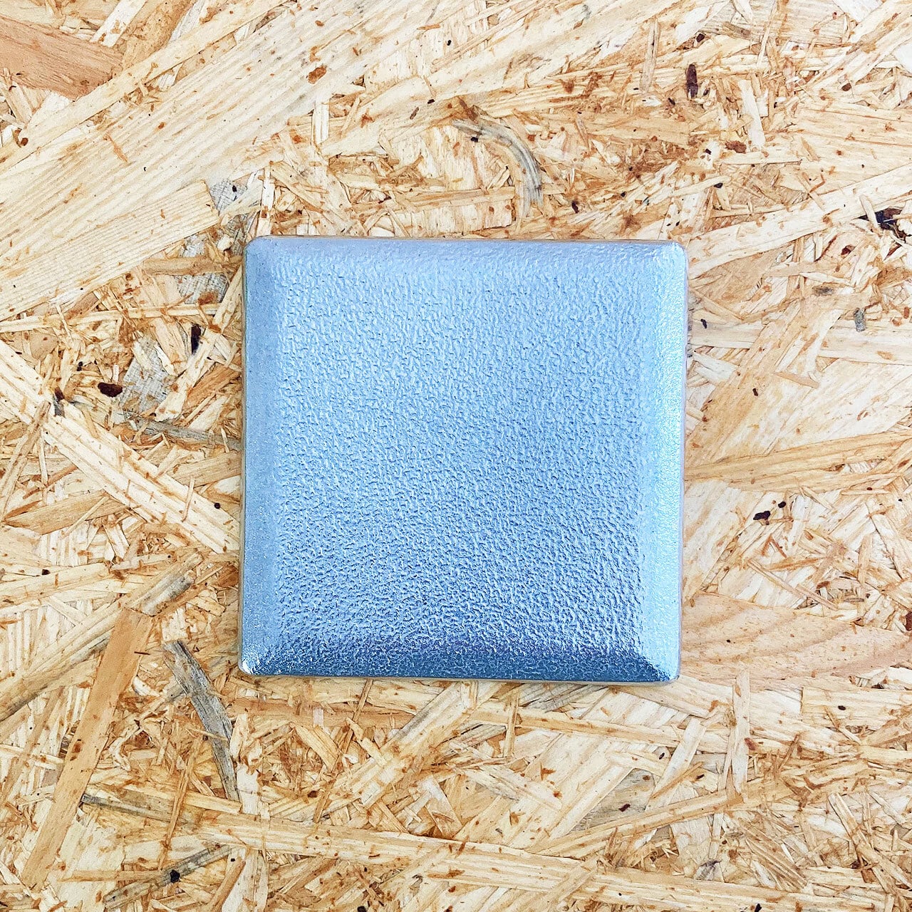 《アルミ鋳物のトレイ》スクエア (四角) トレイ S | シルバー / ブラック