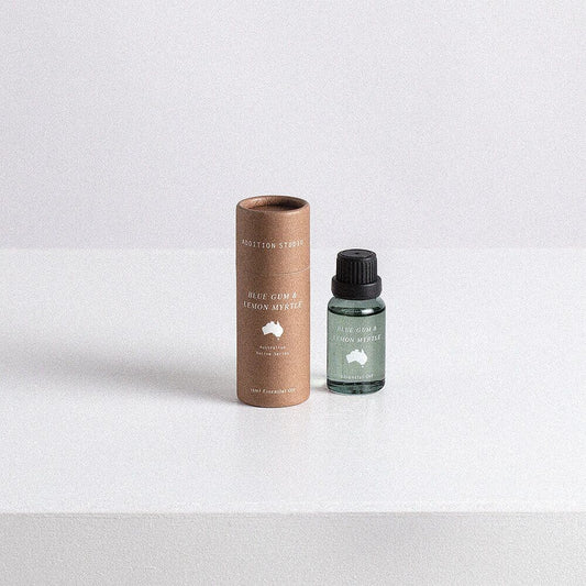 《天然素材 ブレンドエッセンシャルオイル》Australian Essential Oil "Australian Native, Blue Gum & Lemon Myrtle"（レモンマートル、ユーカリブルーガム、ヒノキ）｜Addition Studio