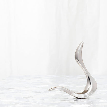 《チタンのカッサ》デザイン＋新潟燕三条の金属加工技術と熟練職人による鏡面研磨（silver）｜ cygne（シーニュ）