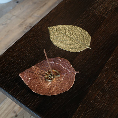《銅の木の葉のトレイ》LEAF PLATE（COPPER） | PICUS