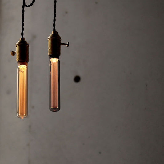 《エジソン球風LEDバルブ・チューブタイプ（E26口金用）》MODERN LED bulb E26 TUBE（Gold／Gray）| WEST VILLAGE TOKYO