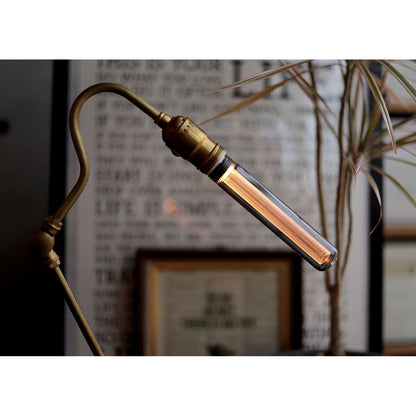《エジソン球風LEDバルブ・チューブタイプ（E26口金用）》MODERN LED bulb E26 TUBE（Gold／Gray）| WEST VILLAGE TOKYO