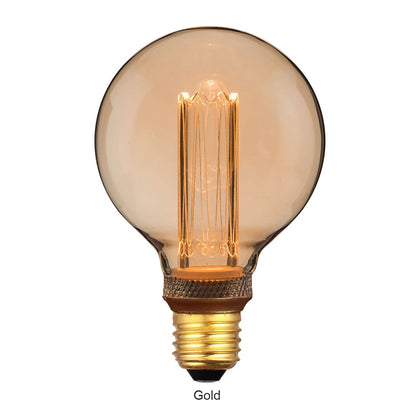 《エジソン球風LEDバルブ・丸タイプ（E26口金用）》NOSTALGIA LED BULB（Gold／Gray）| WEST VILLAGE TOKYO