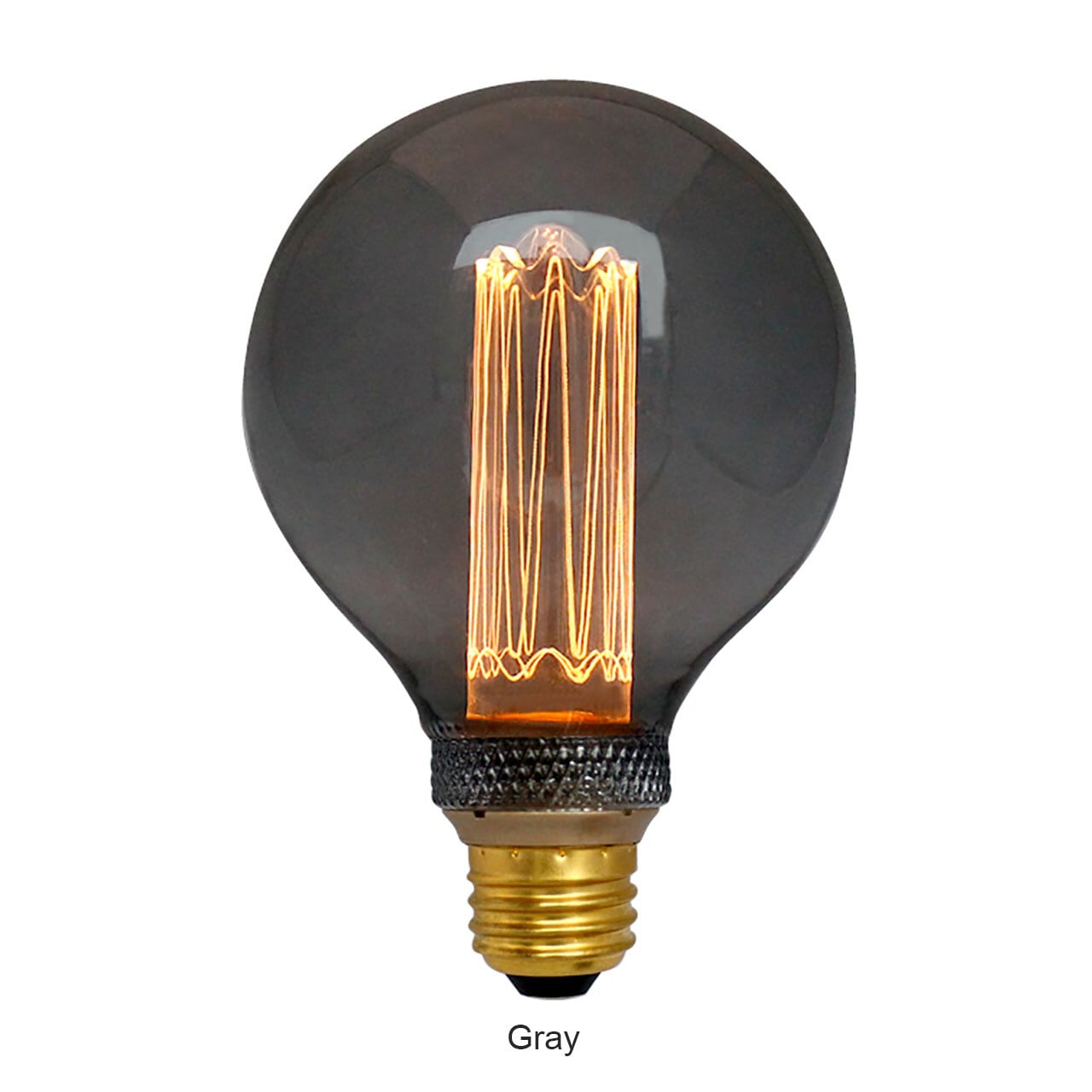《エジソン球風LEDバルブ・丸タイプ（E26口金用）》NOSTALGIA LED BULB（Gold／Gray）| WEST VILLAGE TOKYO